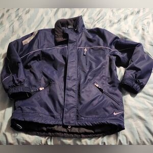 Vintage Y2K Nike Jacket Men's Small‎ Full Zip Up Winter Lined Reflective No Hood